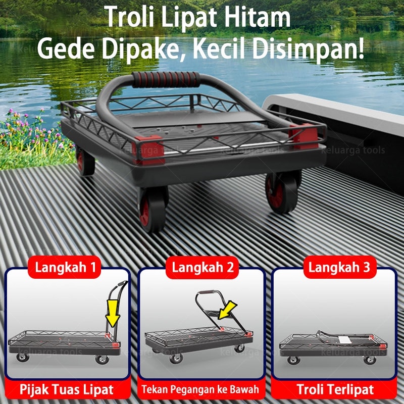 Reaim Troli Barang Lipat Low Fence 4