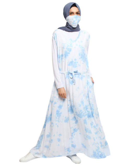Le Najwa Gamis Fashion Muslim Lavina Dress Tie Dye
