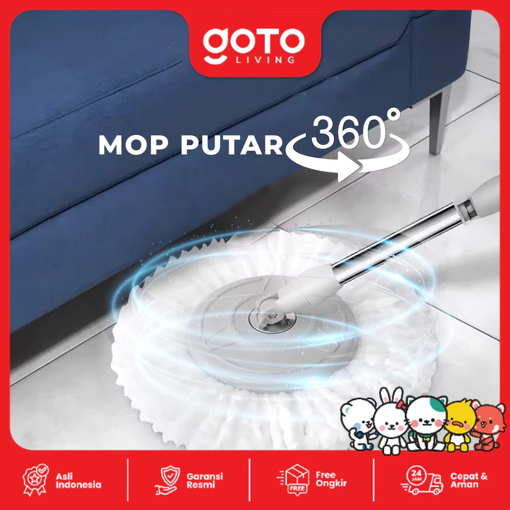 GOTO Living Goto Ultra Spin Mop 2 in 1