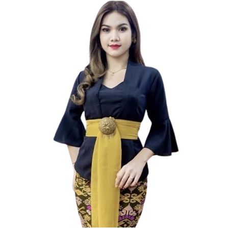 Kebaya Bali Rumbai Lengan Trompet