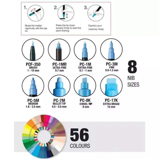 Uni Mitsubishi Pencil Uni Posca Paint Marker PC-3M