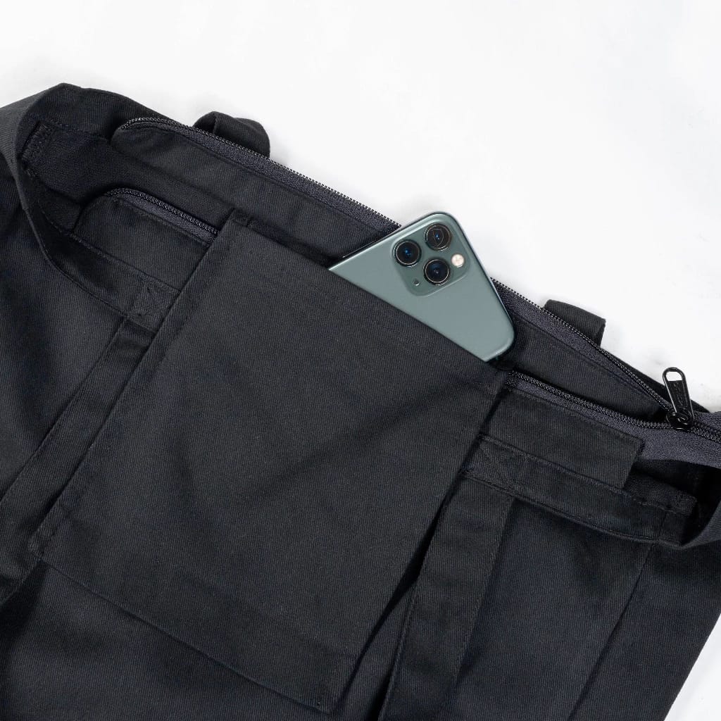  Flade Studios Totebag Kanvas Hitam City Series