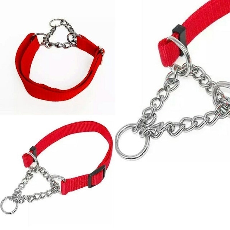 Kalung Anjing Nilon Rantai 2