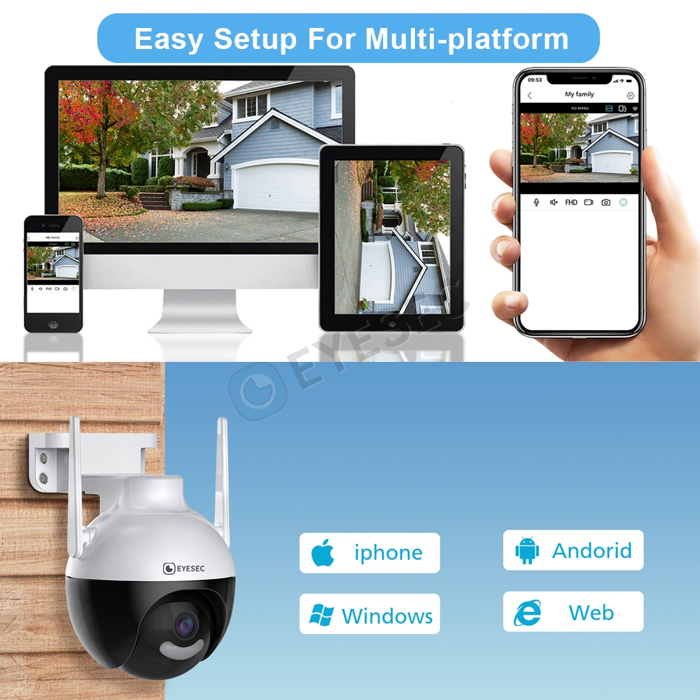 Upin Masa Depan EYESEC 4MP FHD IP Camera CCTV WiFi Oudoor 