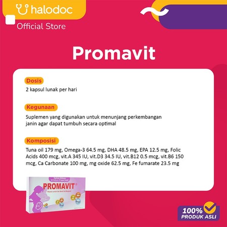 Lapi Laboratories Promavit Vitamin Untul Ibu Hamil & Menyusui 10 Kapsul