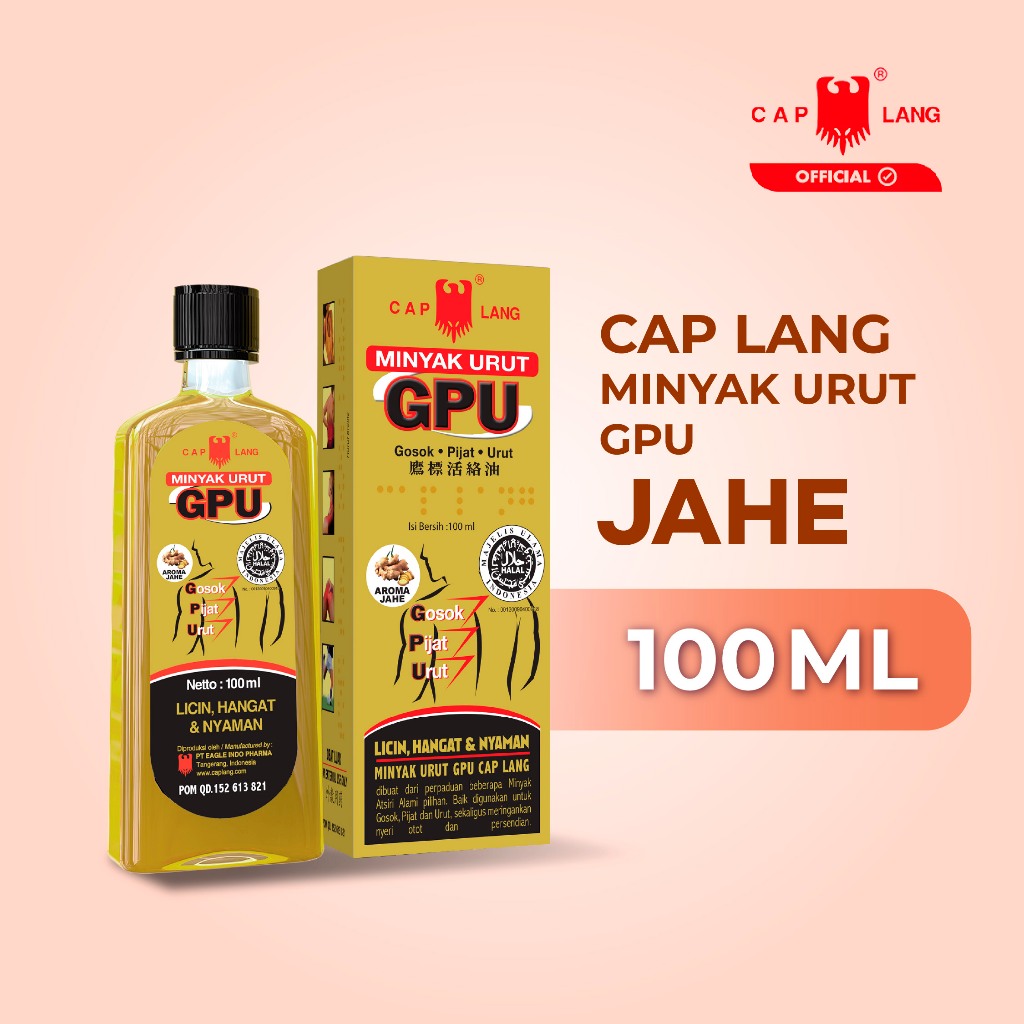 Cap Lang Minyak Urut GPU Jahe