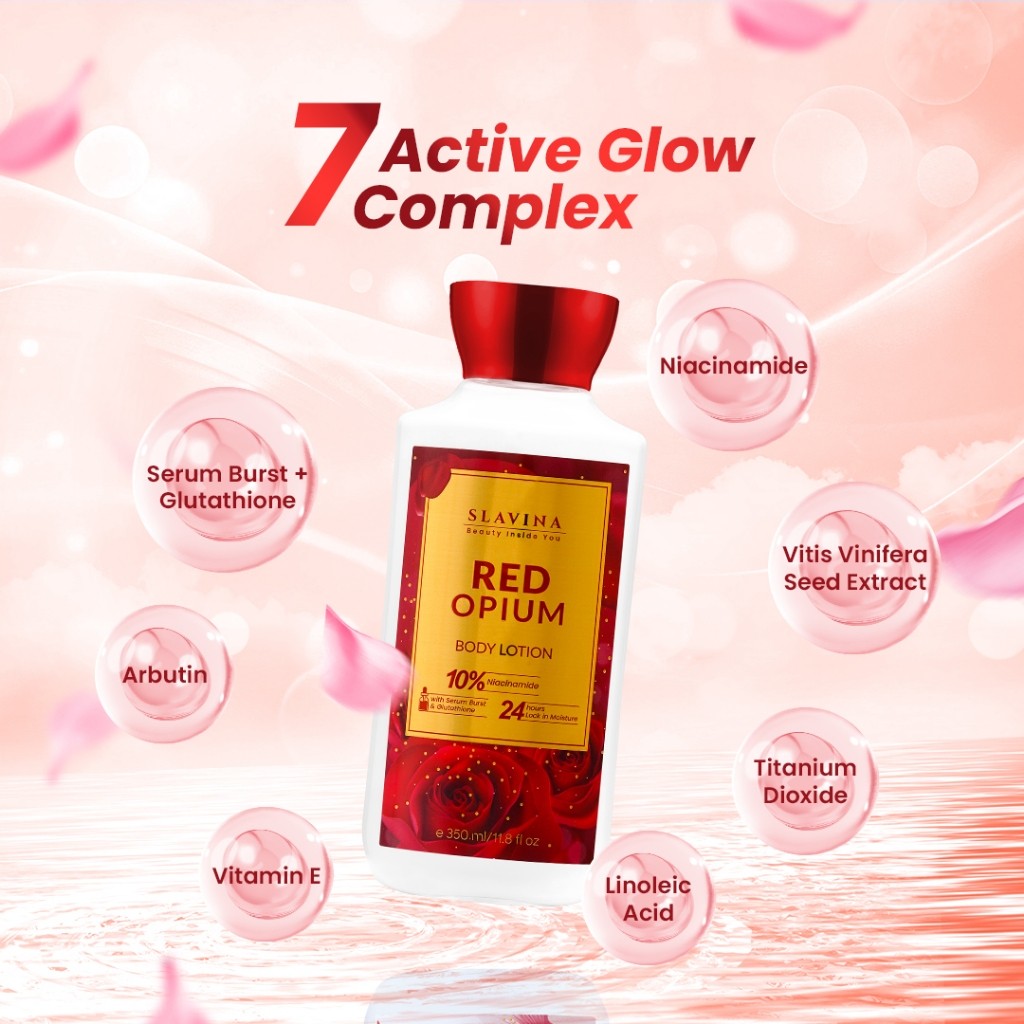 RANS Kosmetika Indonesia SLAVINA Red Opium Body Lotion