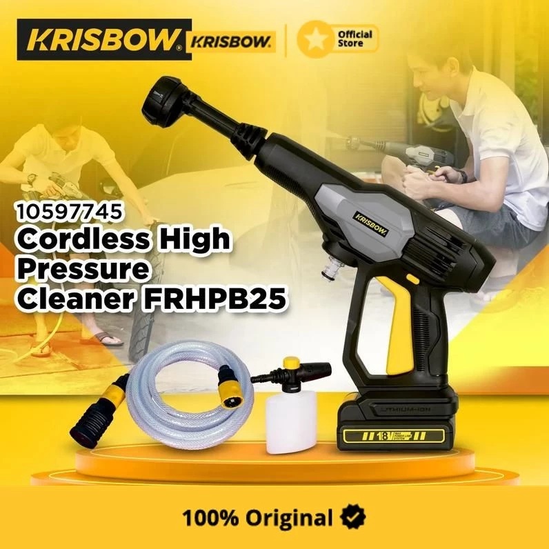 Krisbow Indonesia Krisbow® Cordless High Pressure Cleaner FRHPB25