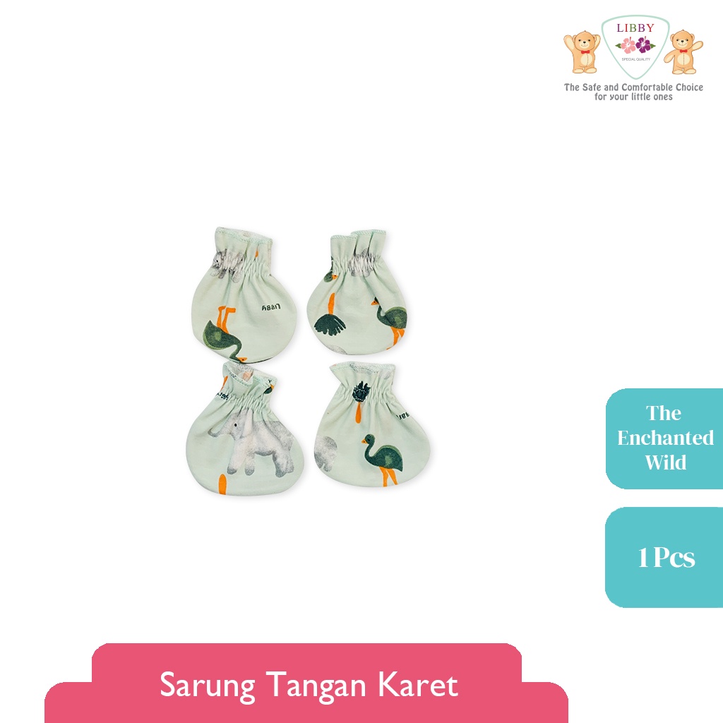 Libby Baby Sarung Tangan & Kaki Motif The Enchanted Wild