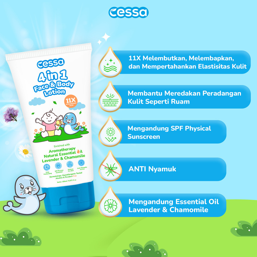Hypefast Karya Nusantara Cessa 4 in 1 Face & Body Lotion