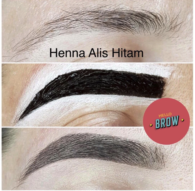 Hello Brow Hello Brow Set A (Henna + Kuas)
