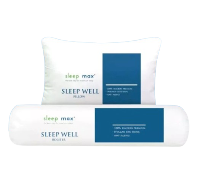 Sleepmax® Sleep Well Pillow & Bolster 1