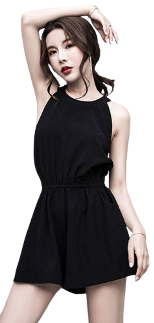  Korean Jumpsuit Sleeve Less 1386