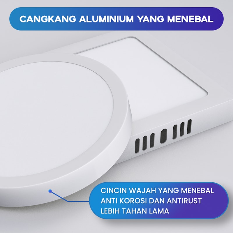 Han River Lampu Downlight Outbow 6W Kotak 3