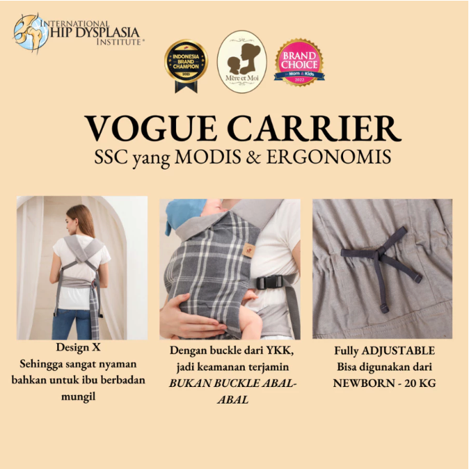 Mere et Moi Mere et Moi Vogue Carrier Flanel