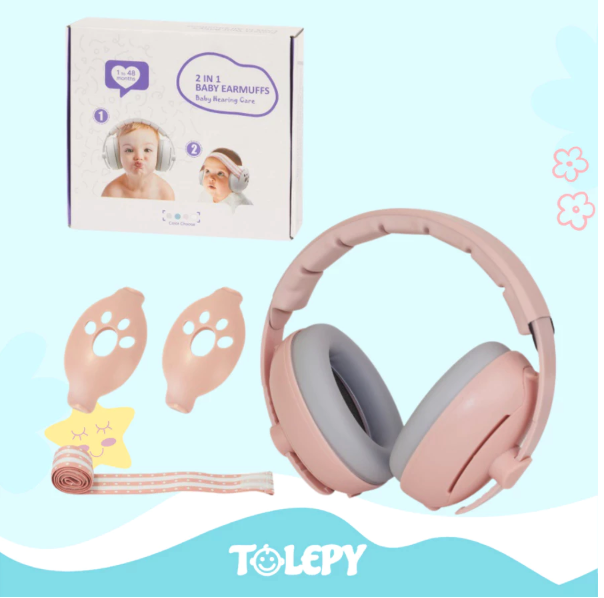 Tolepy Baby and Kids Earmuff 2in1