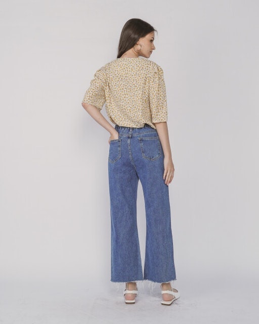 Alie Floral Yellow Top 2