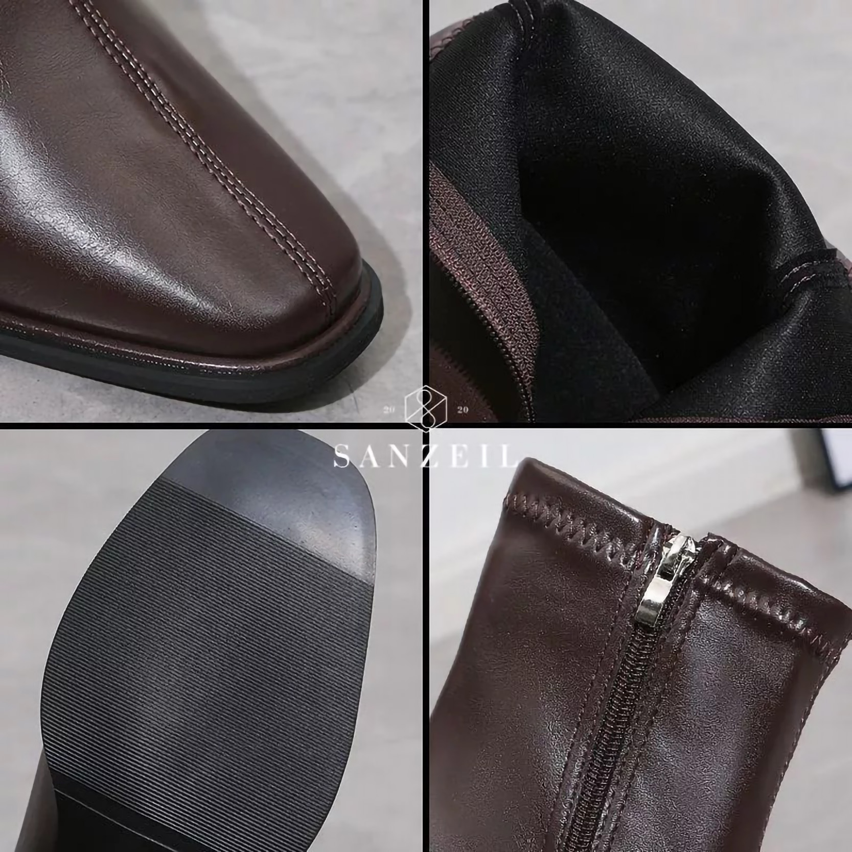 Sanzeilstore SANZEIL Boots Sepatu Kulit Wanita 20244