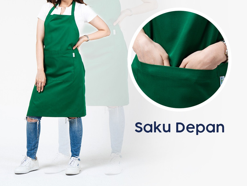 LINCURT Celemek Masak Polos 2