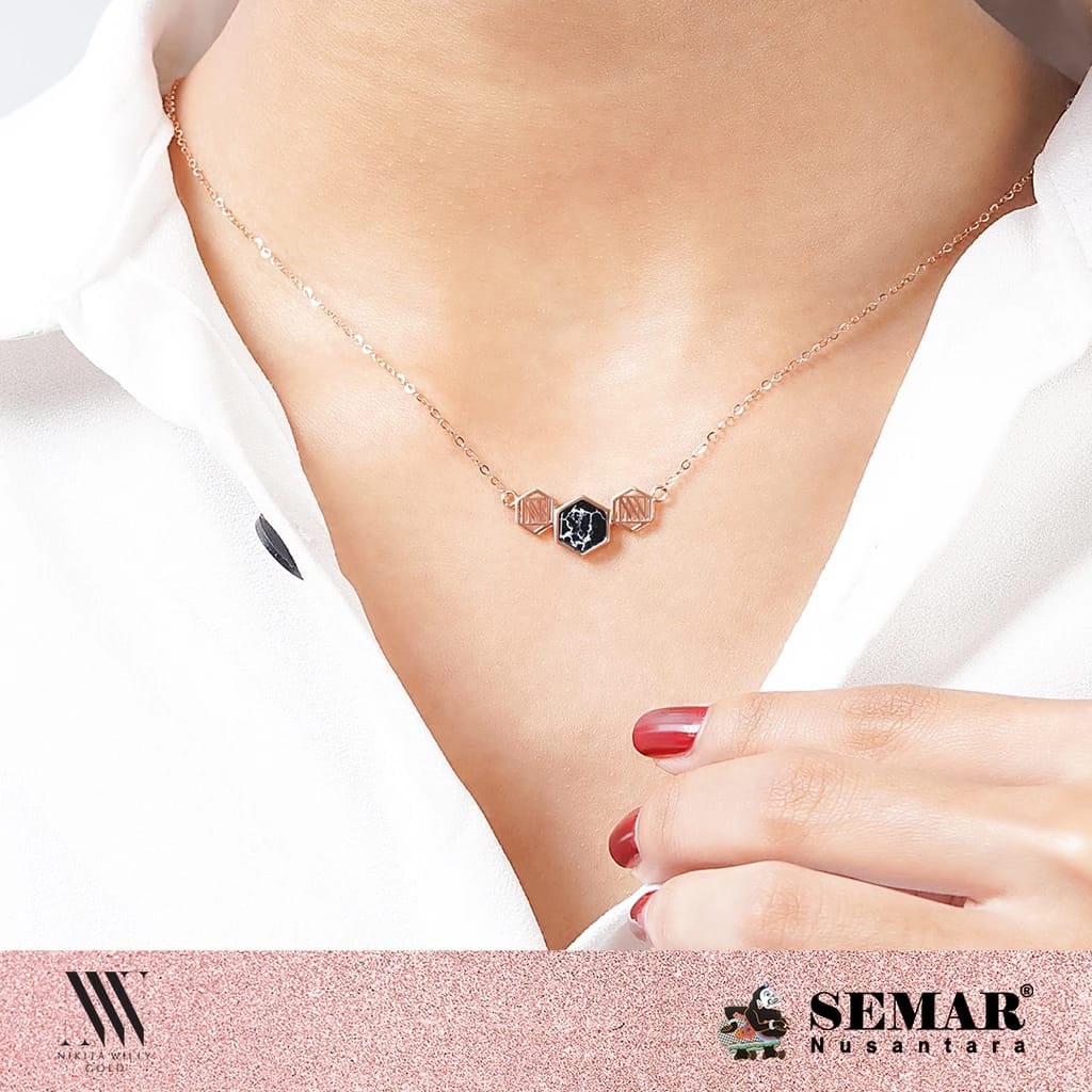 Kerja Gotama Bersaudara Semar Nusantara Nikita Willy Gold Renaissance Castella Necklace 17k