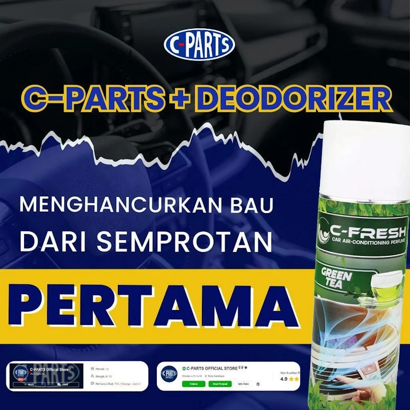C-PARTS C-Fresh Car Air-Conditioning Perfume Bubble Gum 5