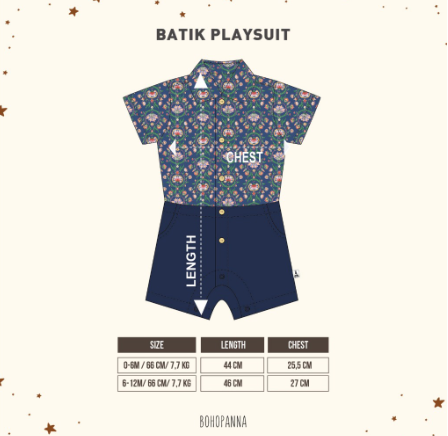 Hypefast Karya Nusantara BOHOPANNA Batik Playsuit
