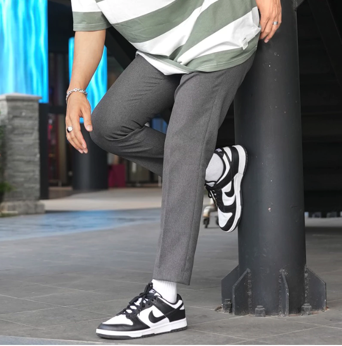  GOODETHICS Celana Bahan Formal Pria Slimfit