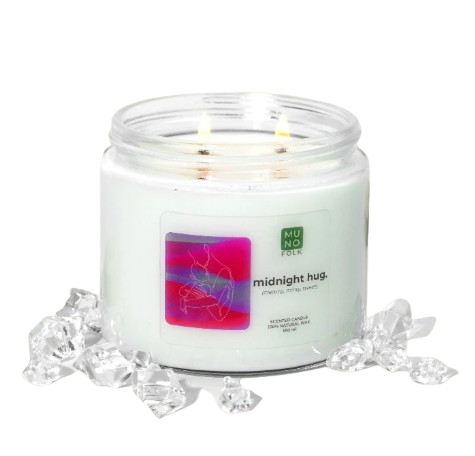 MUNO Folk Scented Candle Soybean Wax Midnight Hug