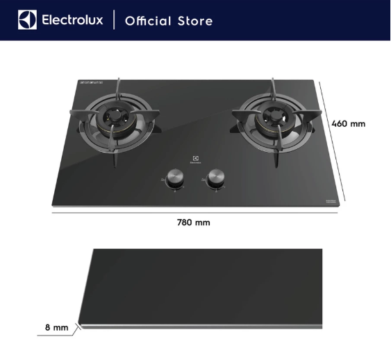 Electrolux Electrolux Kompor Gas Tanam UltimateTaste 300 dengan 2 Tungku 78cm EHG7230BE