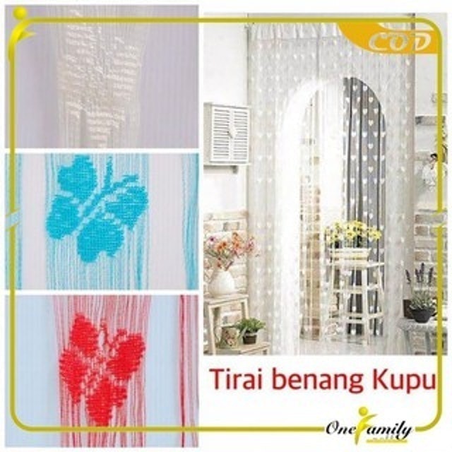  Tirai Benang Motif Kupu-Kupu ONE-C114-115
