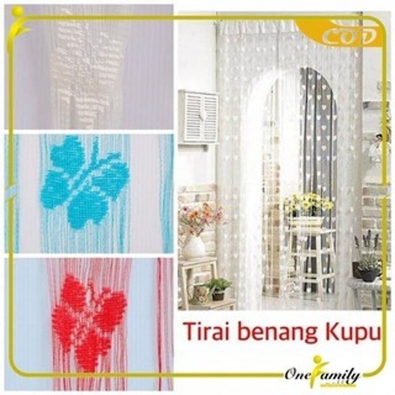 Tirai Benang Motif Kupu-Kupu 5