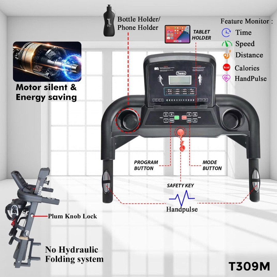  Twen Treadmill Listrik T309M
