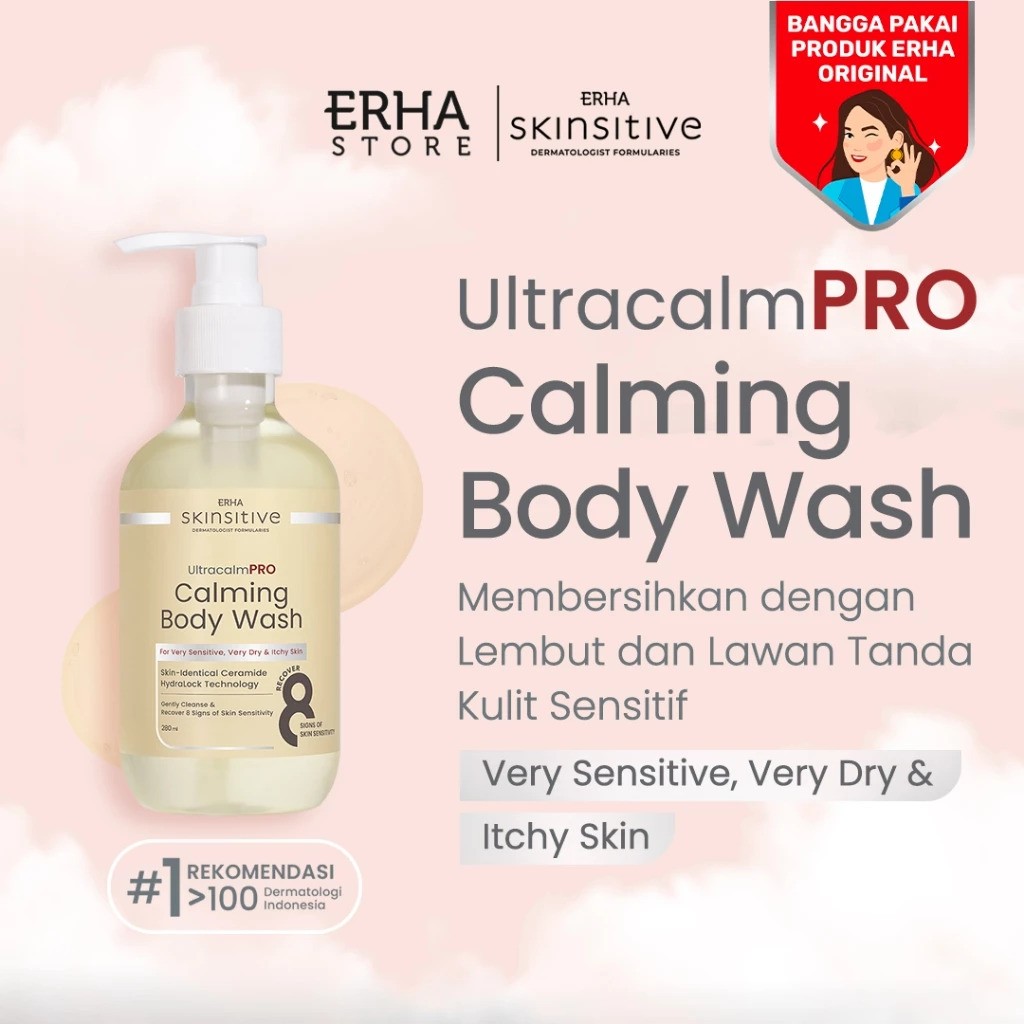 ERHA Clinic Indonesia Skinsitive UltracalmPRO Calming Body Wash