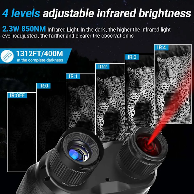 Infrared Night Vision Binoculars for Complete Darkness 5
