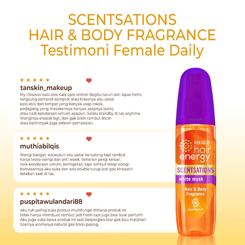 Hair Energy Scentsations Hair Fragrance White Musk 5