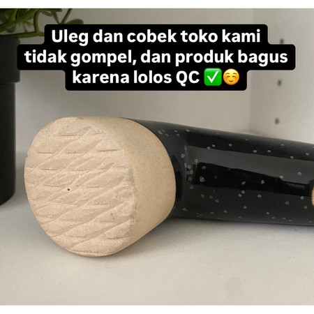  Cobek dan Uleg Keramik 