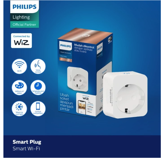 Wi-Fi Smart Plug Stop Kontak Philips Wiz  2