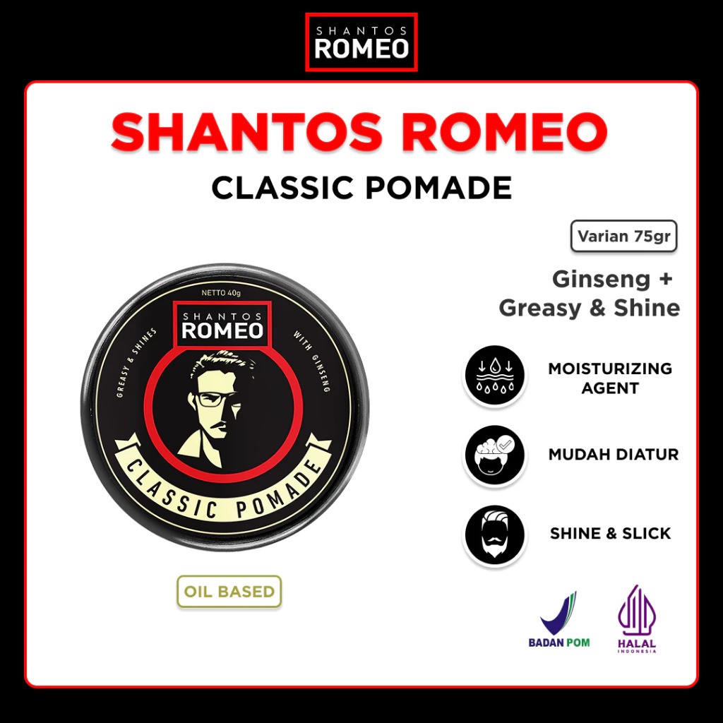 Sekawan Cosmetics Shantos Romeo Classic Pomade