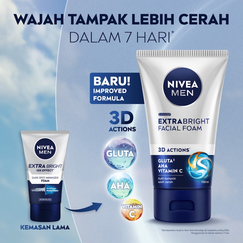 MEN Extra Bright Facial Foam 3