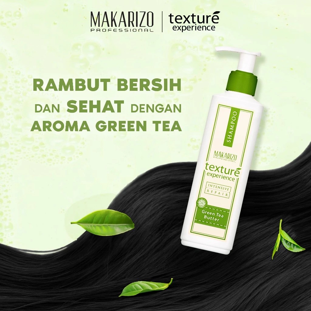 Akasha Wira International Makarizo Professional Texture Experience Shampoo Green Tea Butter