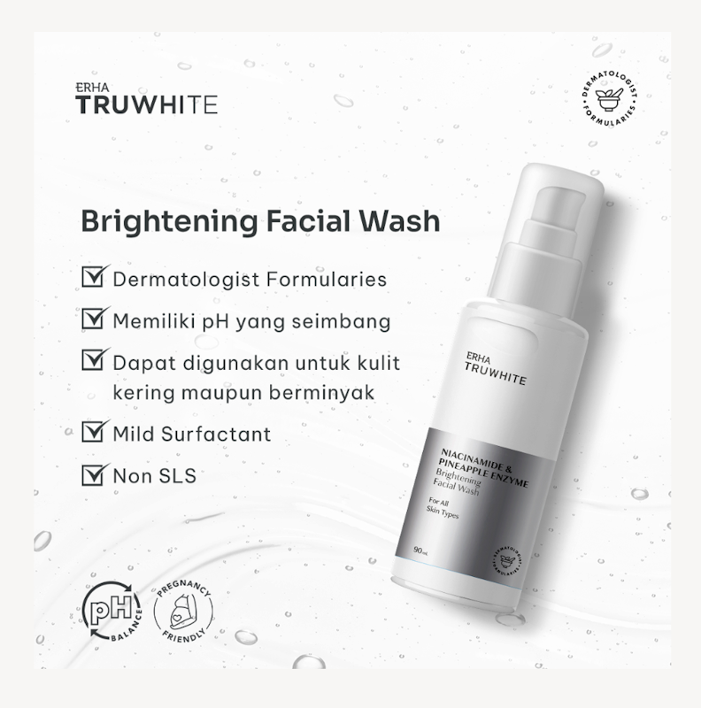 Truwhite Niacinamide & Pineapple Enzyme Brightening Facial Wash 2
