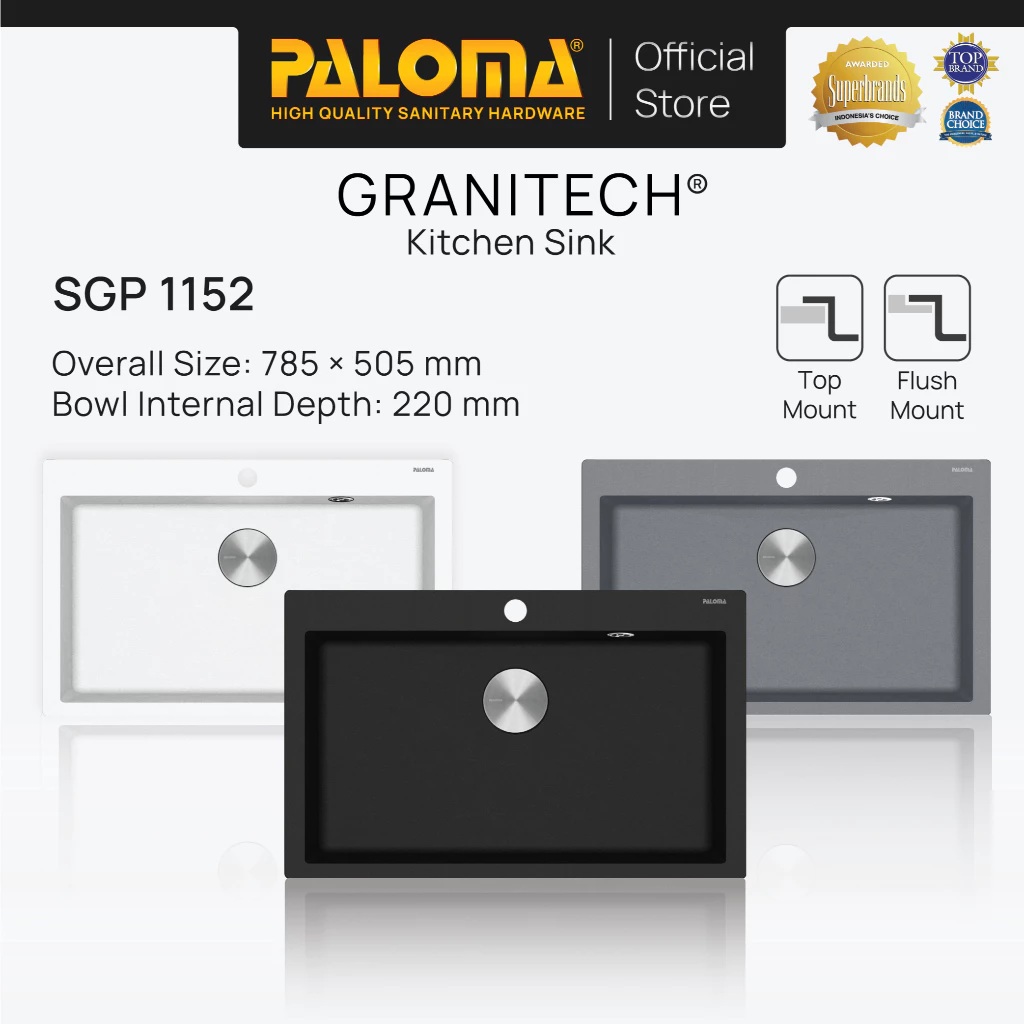 Paloma Granitech Kitchen Sink SGP 1152