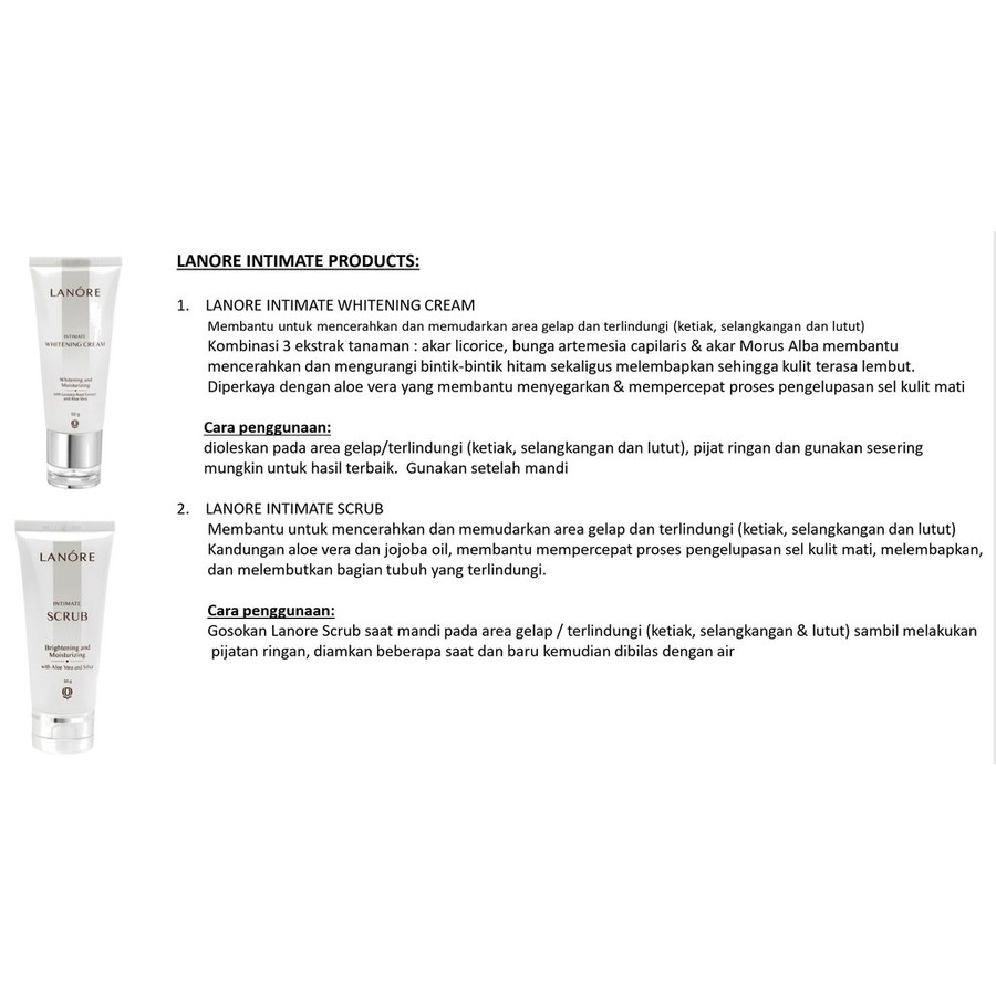  Lanore Intimate Whitening Cream