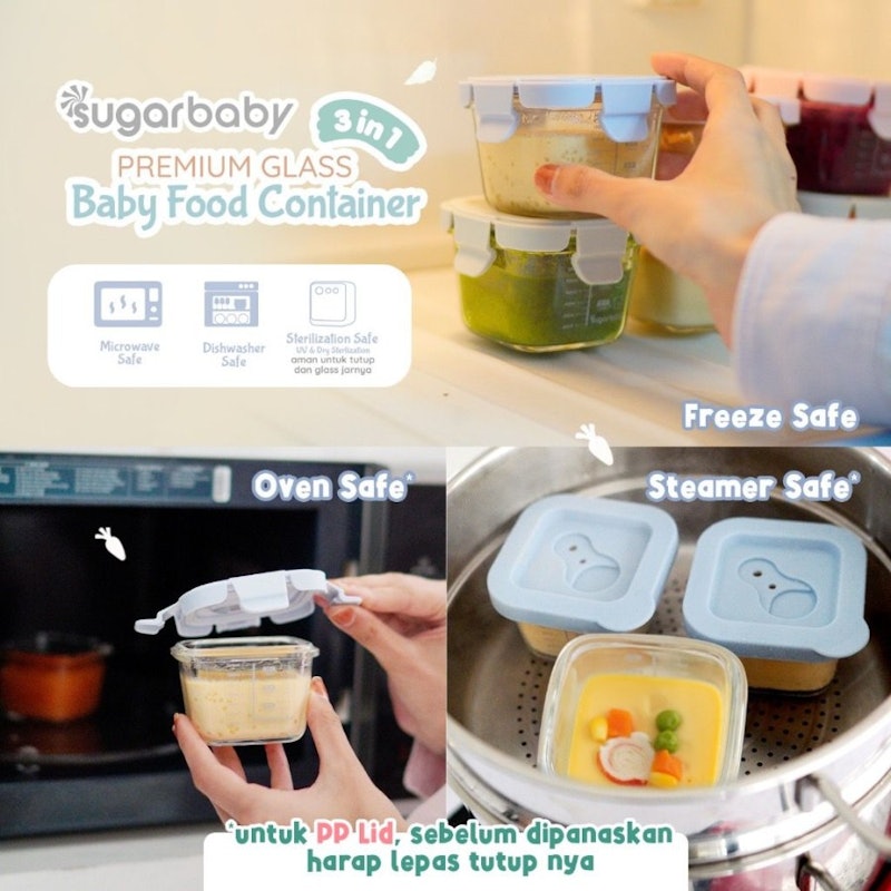 Sugar Baby Premium Glass Jar Baby Food Container 3