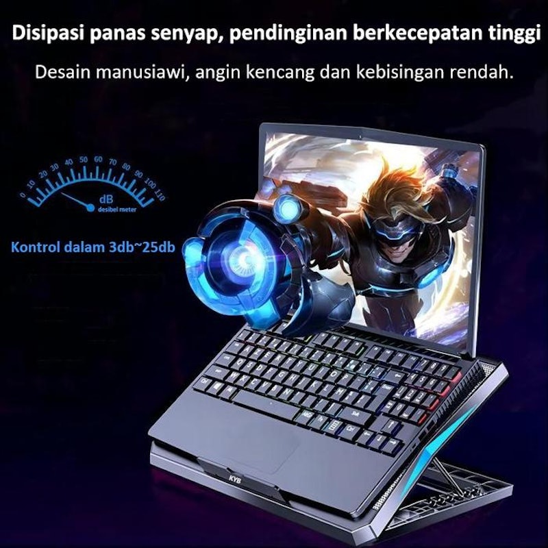 KYB Cooling Pad Laptop Gaming 2