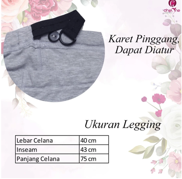  Chelyne Legging Hamil 3/4 Highwaist  HJ136