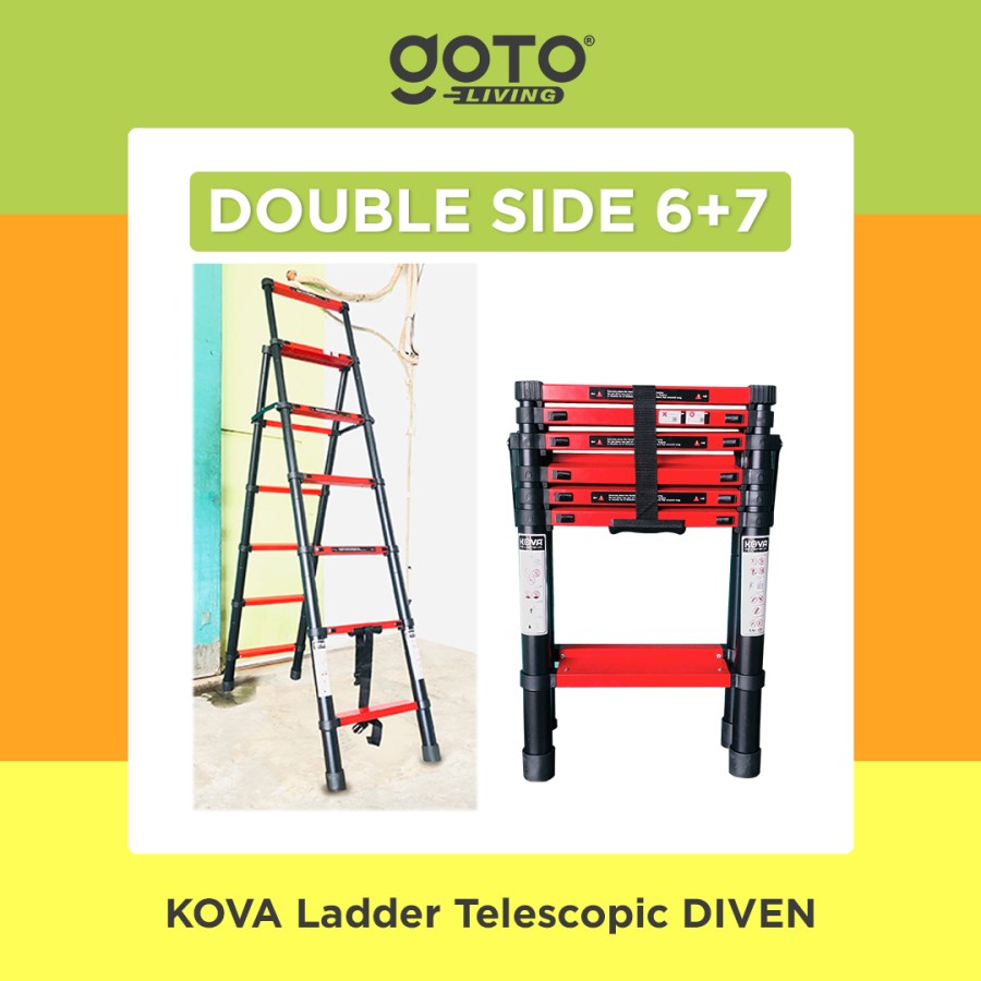 Pilar Niaga Makmur Goto® Living Kova Ladder Telescopic Diven 6+7