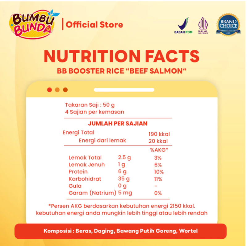 Bumbu Bunda Elia BB Booster Rice Beef Salmon 5