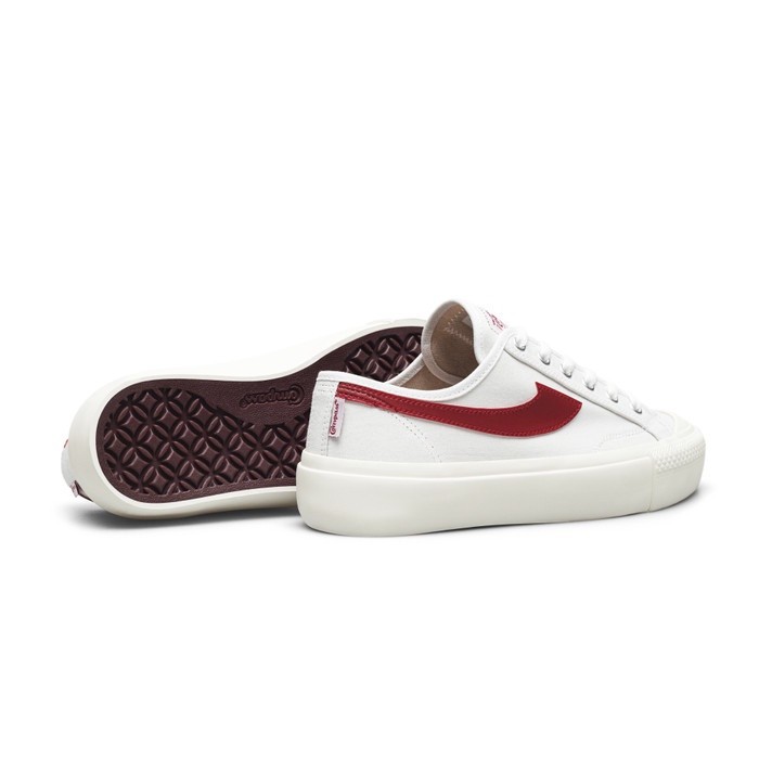 Compass Gazelle Low White Red 3