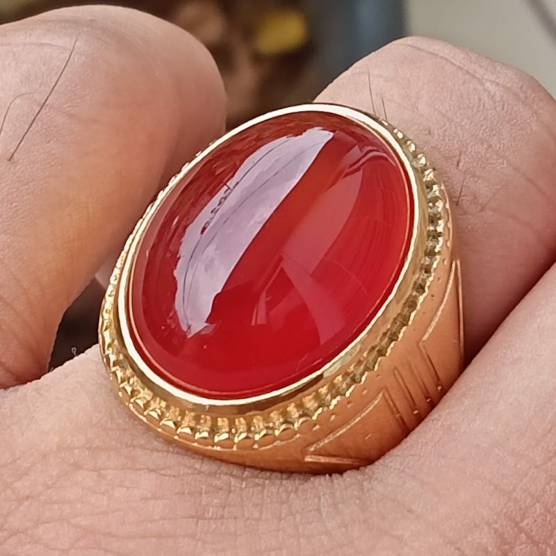 Cincin Batu Sulaiman Madu Natural 5